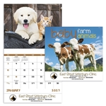 Good Value™ Baby Farm Animals - Stapled Calendar