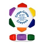 Crayo-Craze® 6 Color Crayon Wheel With White Housing