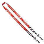 3/4" 2-Ended Dye-Sublimated Lanyard with Metal Crimp and Metal Swivel Snap
