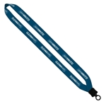 3/4" RPET Dye-Sublimated Lanyard with Plastic Clamshell and O-Ring