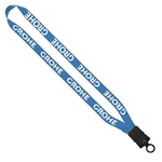 3/4" RPET Dye-Sublimated Lanyard with Plastic Snap-Buckle Release and O-Ring