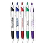 Silhouette Grip - Retractable Ball Point Pen With Rubber Grip