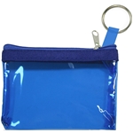 The Rainbow Translucent/ Crystal Clear Zip Pouches w/ Key Ring