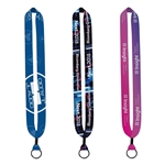 1" Dye-Sublimated Lanyard with Metal Crimp & Metal Split-Ring