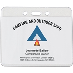 4-1/4" x 3-1/2" Vinyl Badge Pouch
