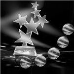 Clearaward Optical Crystal Star Achievement Awar Progressive Stars 16 in