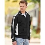 J. America - Vintage Polyester Fleece Track Jacket