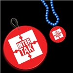 Red Circle Plastic Medallion Badges