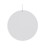 White Circle Plastic Medallion Badges
