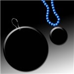 2 1/2" Medallion Badges - Black Circle