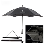 The Blunt Stick Umbrella 47" Black Aerodynamic Aluminum Canopy Wind Weather
