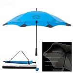 The Blunt Stick Umbrella 47" Blue Aerodynamic Aluminum Canopy Wind Weather