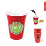 Kikkerland Ceramic Red Party Cup