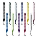 1/2" Cotton Lanyard with Metal Crimp & Split-Ring