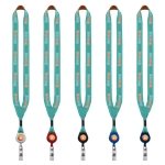 3/4" Dye-Sublimated Lanyard with Metal Crimp & Retractable Badge Reel