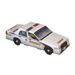 Foldable Die-cut Sheriff Car, Full Color Digital