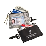 Digi-Camo ID Clip with Secure Zip Pocket