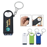 Magnifier And LED Light Key Chain