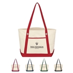 Medium Cotton Canvas Sailing Tote Bag