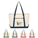 Large 12 oz Cotton Canvas Sailing Tote Bag