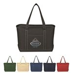Large 24 oz Recycled Cotton Yacht Tote Bag