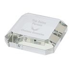 Taranto Square Crystal Paperweight
