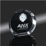 Clearaward Beveled Optical Crystal Desk Clock Award