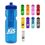 Champion - 28 oz Transparent Bottle with Push pull lid and Infuser