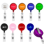 Round Retractable Badge Holder