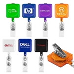 Square Retractable Badge Holder