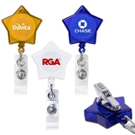 Star-Shaped Retractable Badge Holder