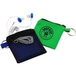 Keychain Pouch with Earbuds