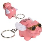 Flying Pig Key Chain Pink - Stress Reliever