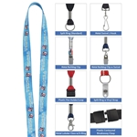 1/2" Fine-Print Lanyard