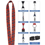 1" Fine-Print Lanyard