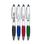iWriter® Pro - Stylus & Retractable Ball Point Pen (Colored Stylus) - Black Ink