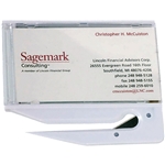 Business Card Letter Opener With Mirror