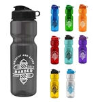 Champion - 28 oz Transparent Bottle with Flip lid and Infuser