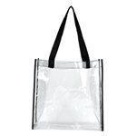 12" W x 12" H x 6" Gusset - Clear Vinyl Stadium Compliant Tote "Matterhorn" (Stadium Compliant)