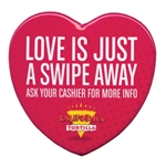 Heart Celluloid Button (2 1/4")