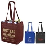 10"W x 11"H x 7” Gusset - 6-Wine Bottle Bag "THE SONOMA"
