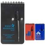 "MONTEREY" Pocket Sized Spiral Jotter Notepad Notebook with Pen