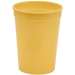 12 oz Smooth Walled Plastic Stadium Cup With Automated Silkscreen Imprint