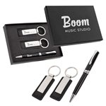 Executive Pen And Leatherette Key Tag Box Set