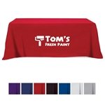 Flat Poly/Cotton 3-sided Table Cover - fits 8' standard table