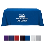Flat Poly/Cotton 4-sided Table Cover - fits 8' standard table