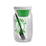 27 oz Tritan™ Clear Salad Jar with Dressing Container