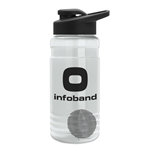Groove Tritan® Shaker Bottle with Drink-Thru Lid and Mixing Ball - 20 oz