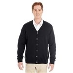 Harriton Men's Pilbloc™ V-Neck Button Cardigan Sweater