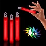 Premium Glow Sticks 6" - Red